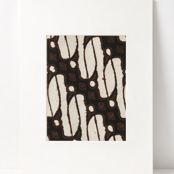 Indonesian Batik Wall Art - Parang
