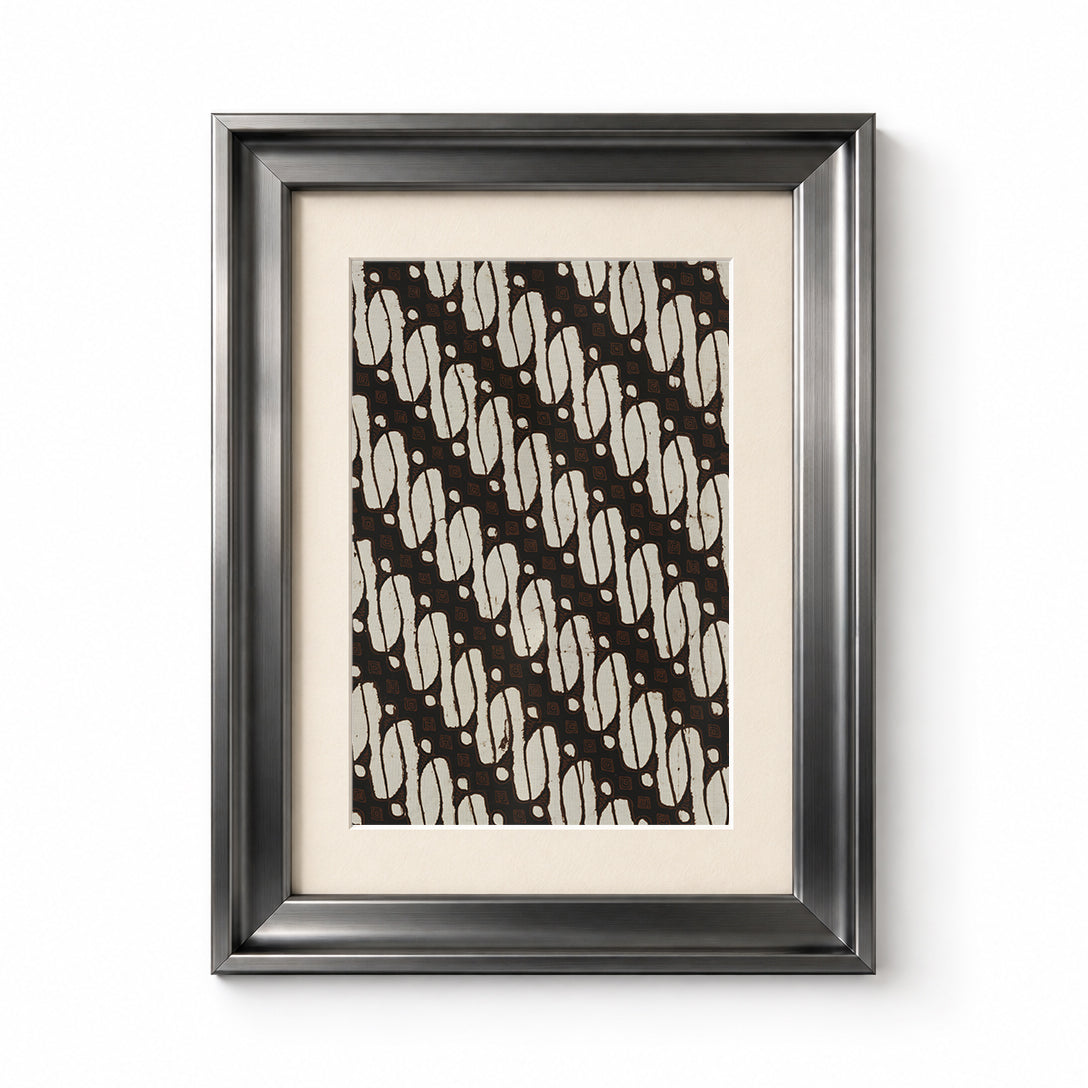 Indonesian Batik Wall Art - Parang