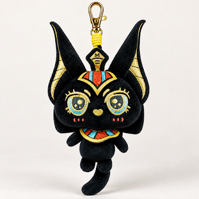 Anumeow- Anubis-Inspired Cat Plush Charm — product detail image