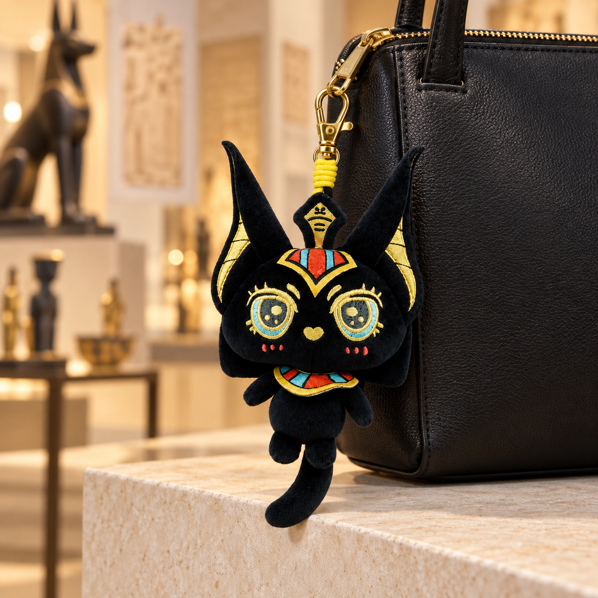 Anumeow- Anubis-Inspired Cat Plush Charm lifestyle 03