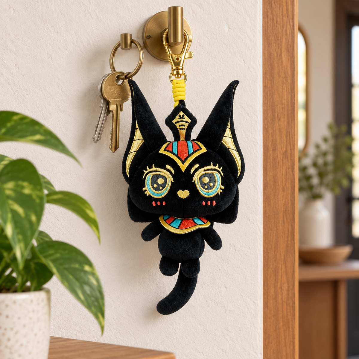 Anumeow- Anubis-Inspired Cat Plush Charm lifestyle 04