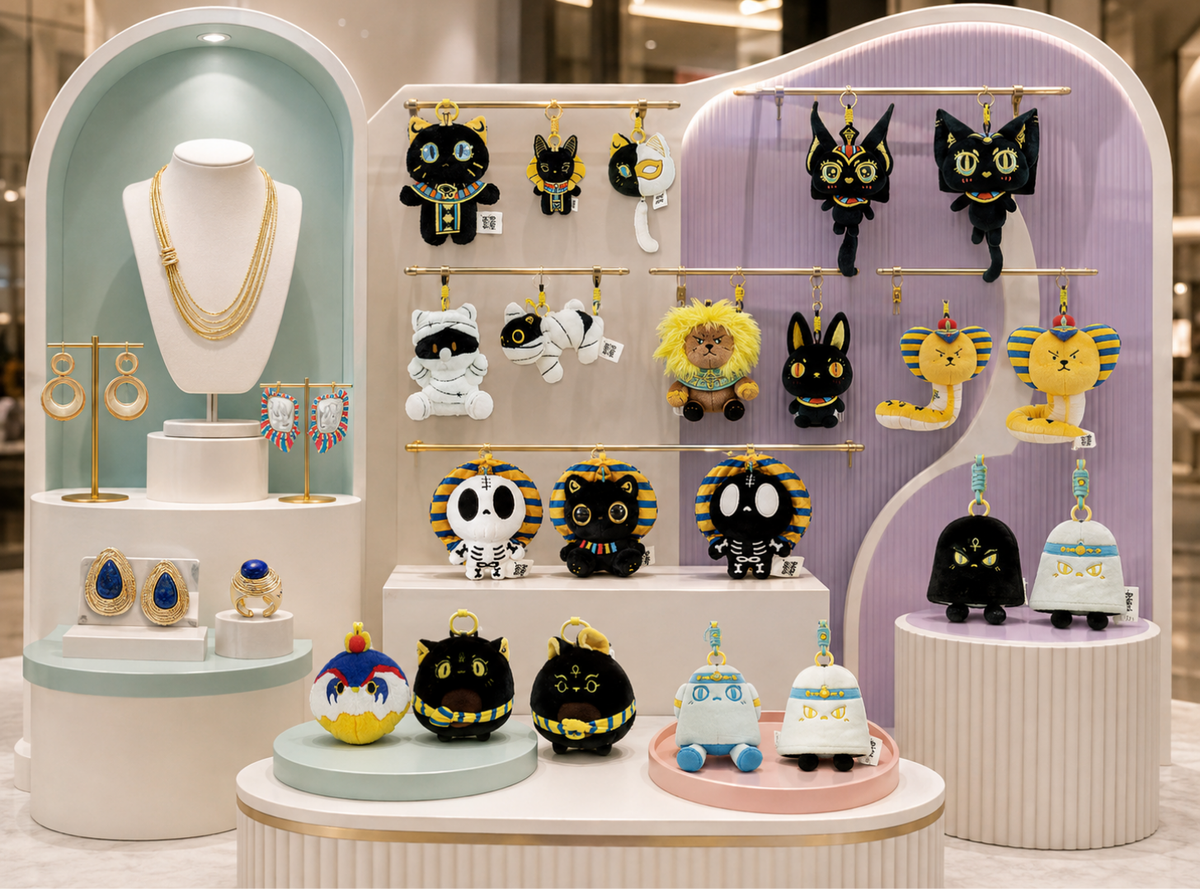 Cleocat - Cleopatra-Inspired Royal Cat Plush Charm lifestyle 04