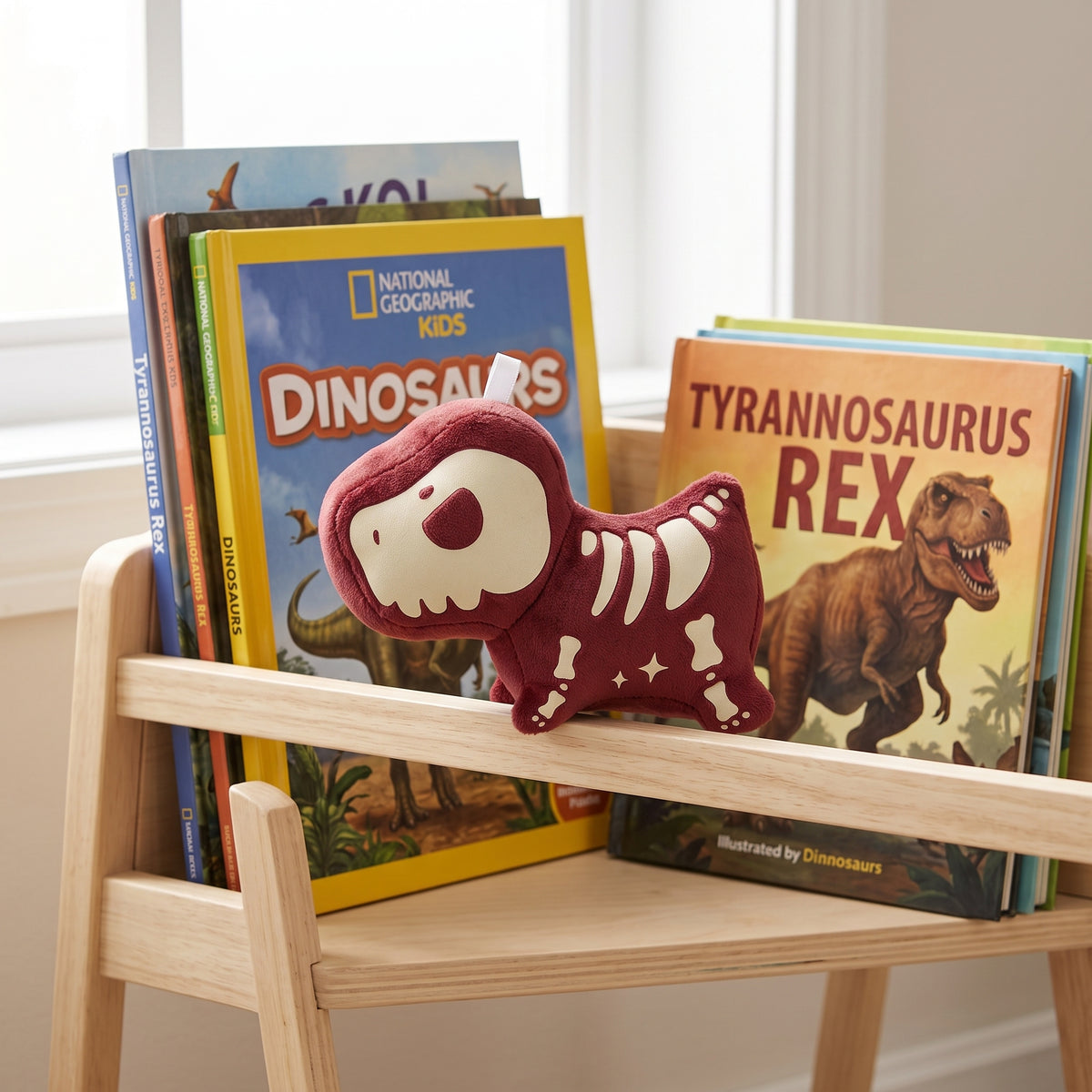Glow-in-the-Dark Plush Charm — Tyrannosaurus rex