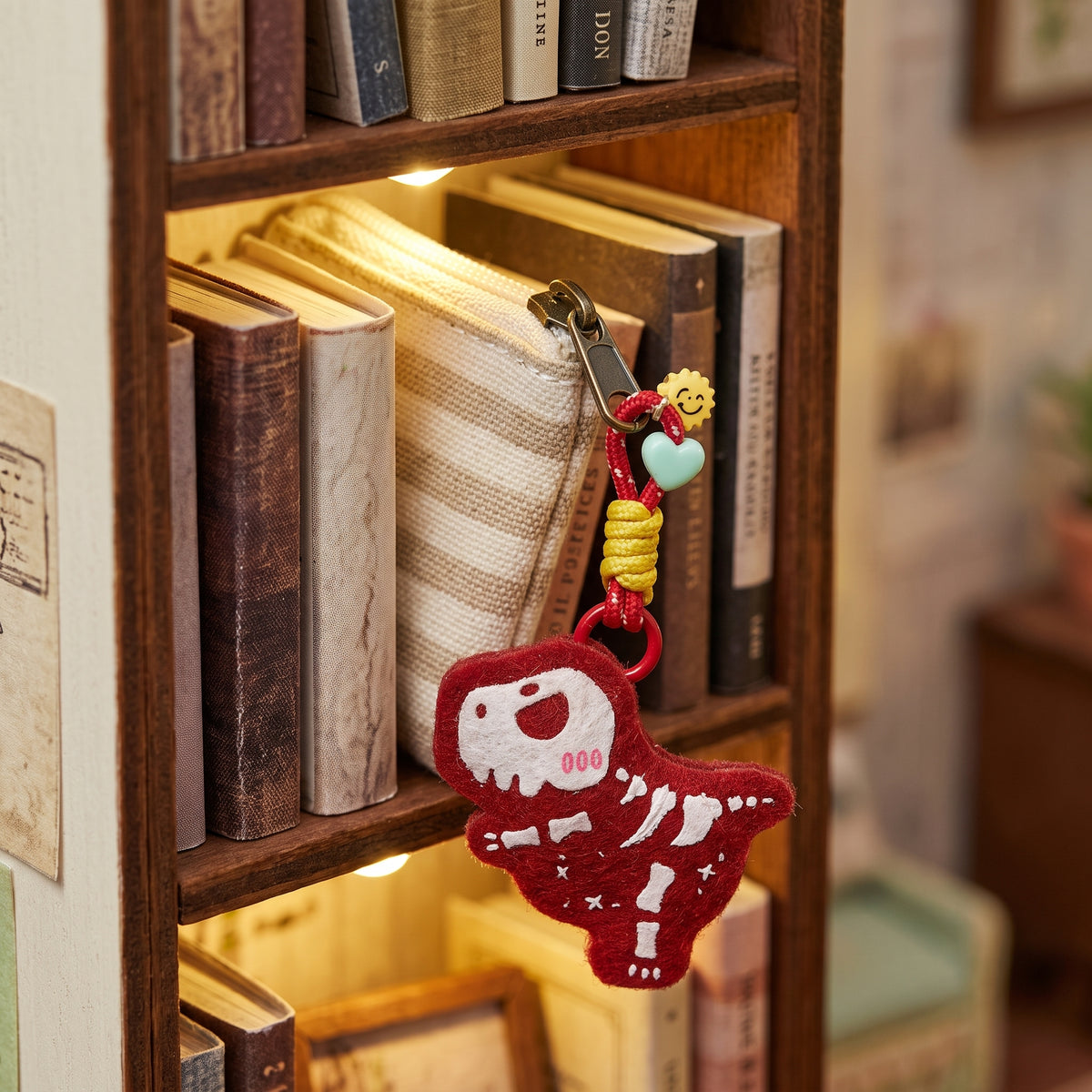 Dinosaur Plush Badge / Fridge Magnet — Tyrannosaurus rex