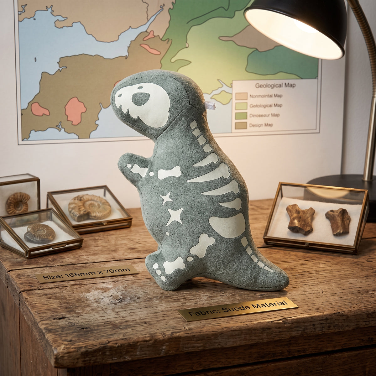 Glow-in-the-Dark Plush Charm — Lufengosaurus huenei
