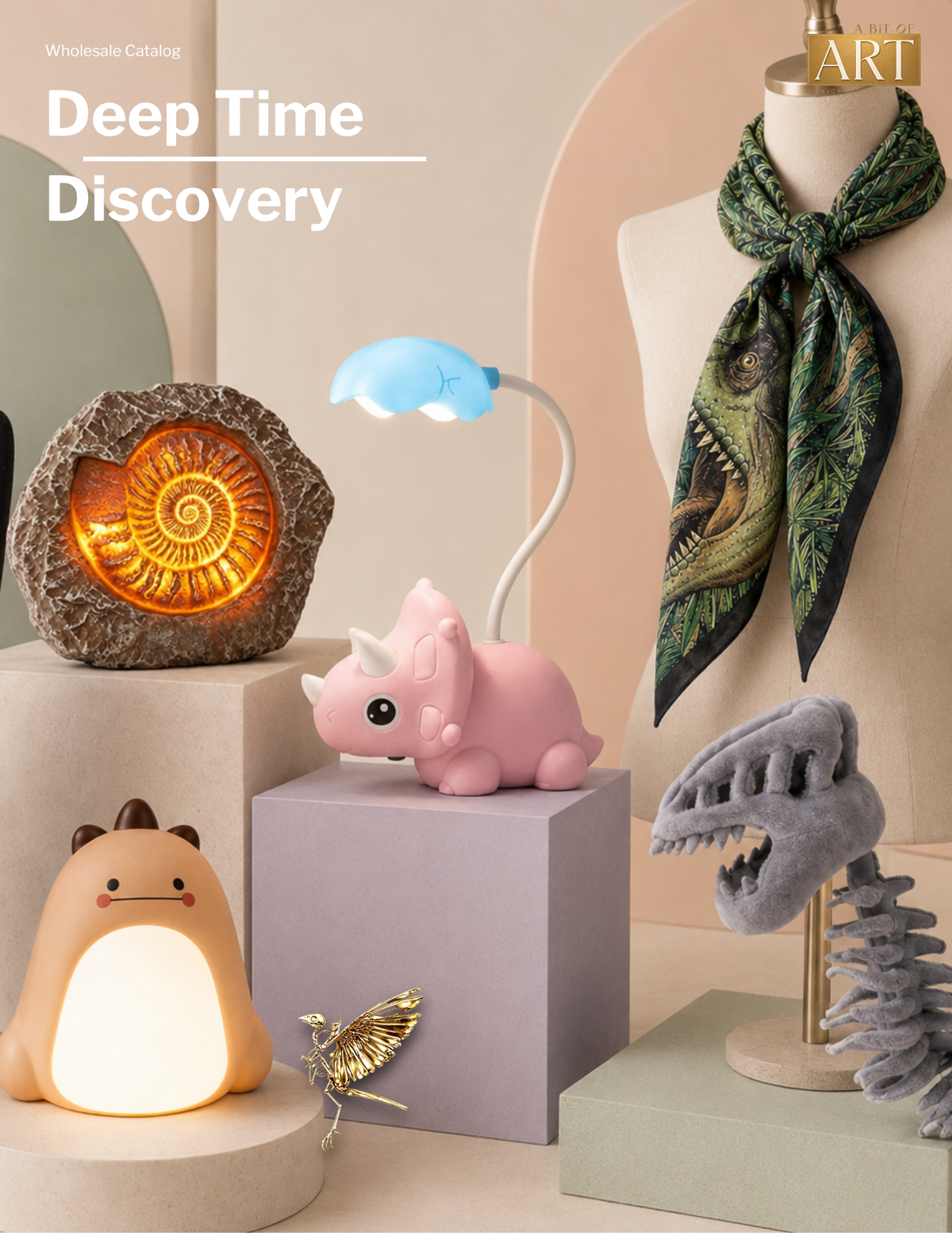Deep Time Discoveries metal badge and fridge magnet — collection-01