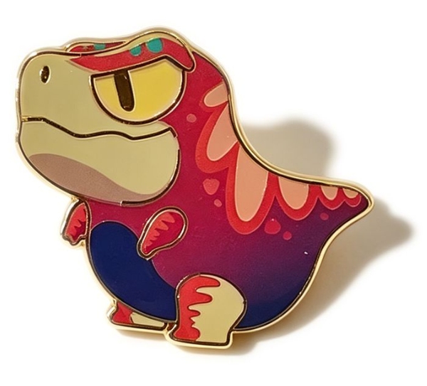Metal Badge / Fridge Magnet — Tyrannosaurus rex