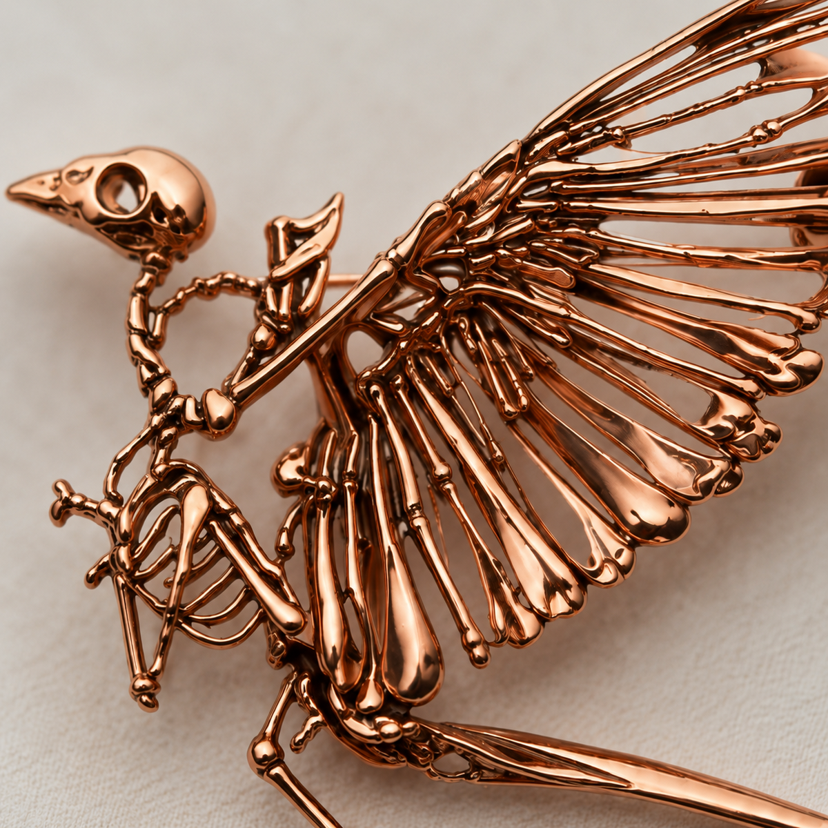 Archaeopteryx Skeleton Statement Brooch