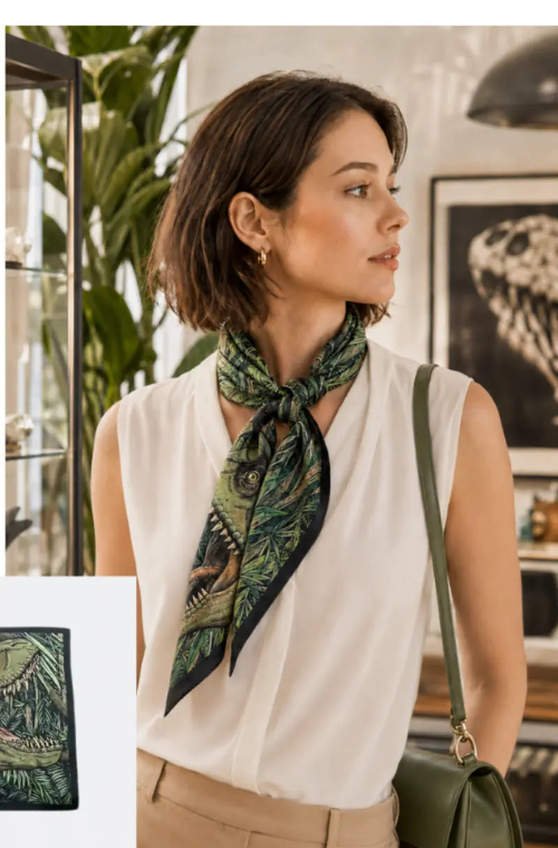 Natural-History Illustrated Scarf