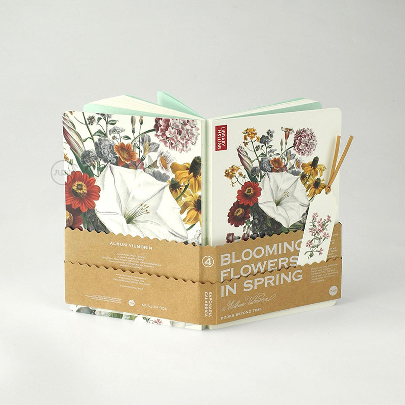 Botanical Hardcover Journal - Blooming Flowers in Spring