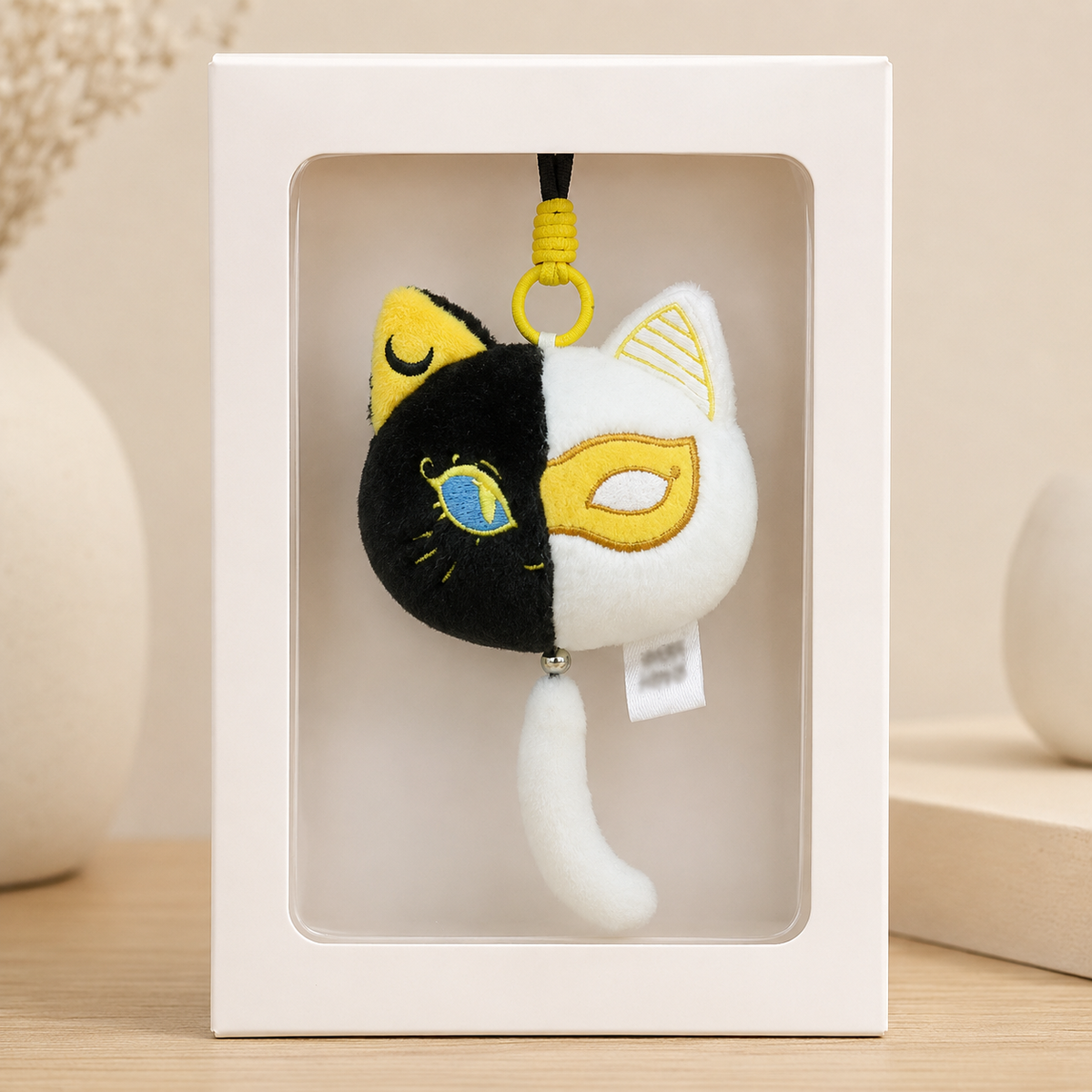 MaskMeow plush charm packaging image