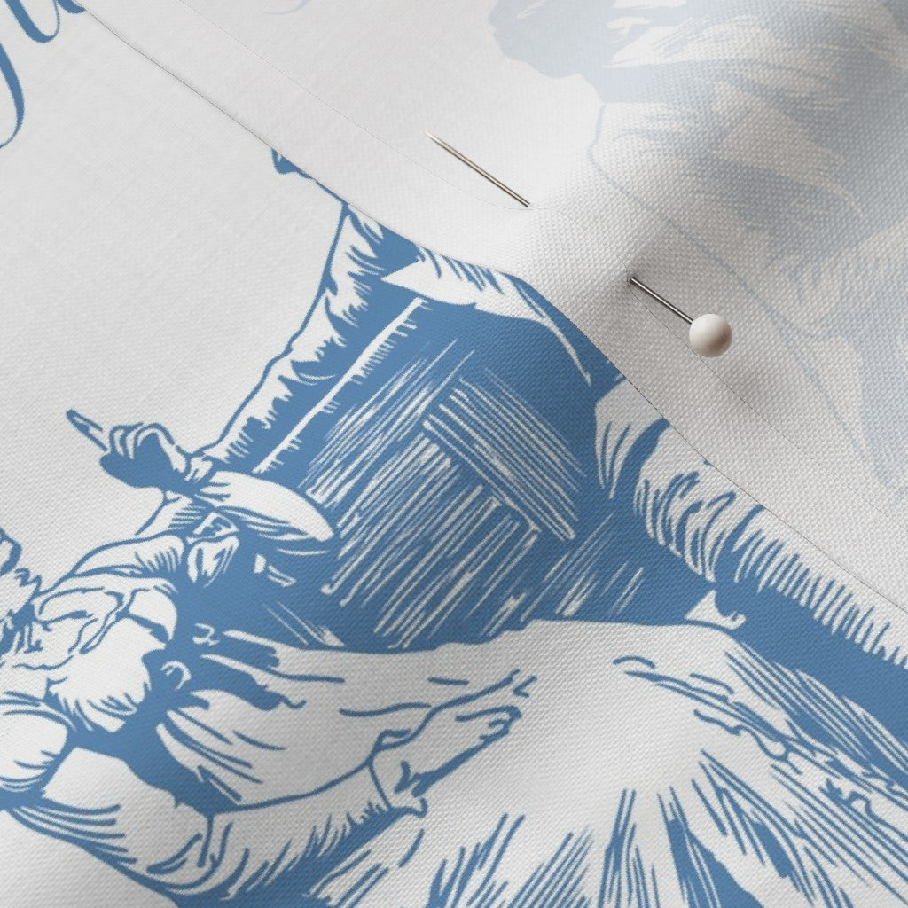 Fabric in Pride & Prejudice (Jane Austen | The British Library) Hearts Entwined Toile de Jouy Fabric for DIY A Bit of Art