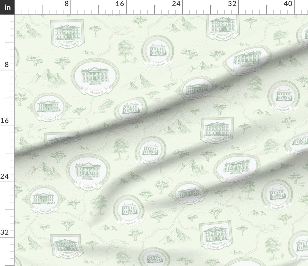 Fabric in Pride & Prejudice (Jane Austen | The British Library) The Regency Estates Toile de Jouy Fabric A Bit of Art