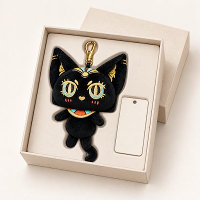 Bastet Meow-Egyptian Cat Plush Charm — packaging image