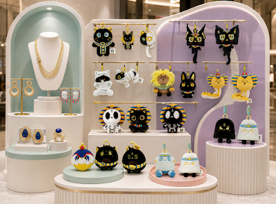 Cleocat - Cleopatra-Inspired Royal Cat Plush Charm — lifestyle image