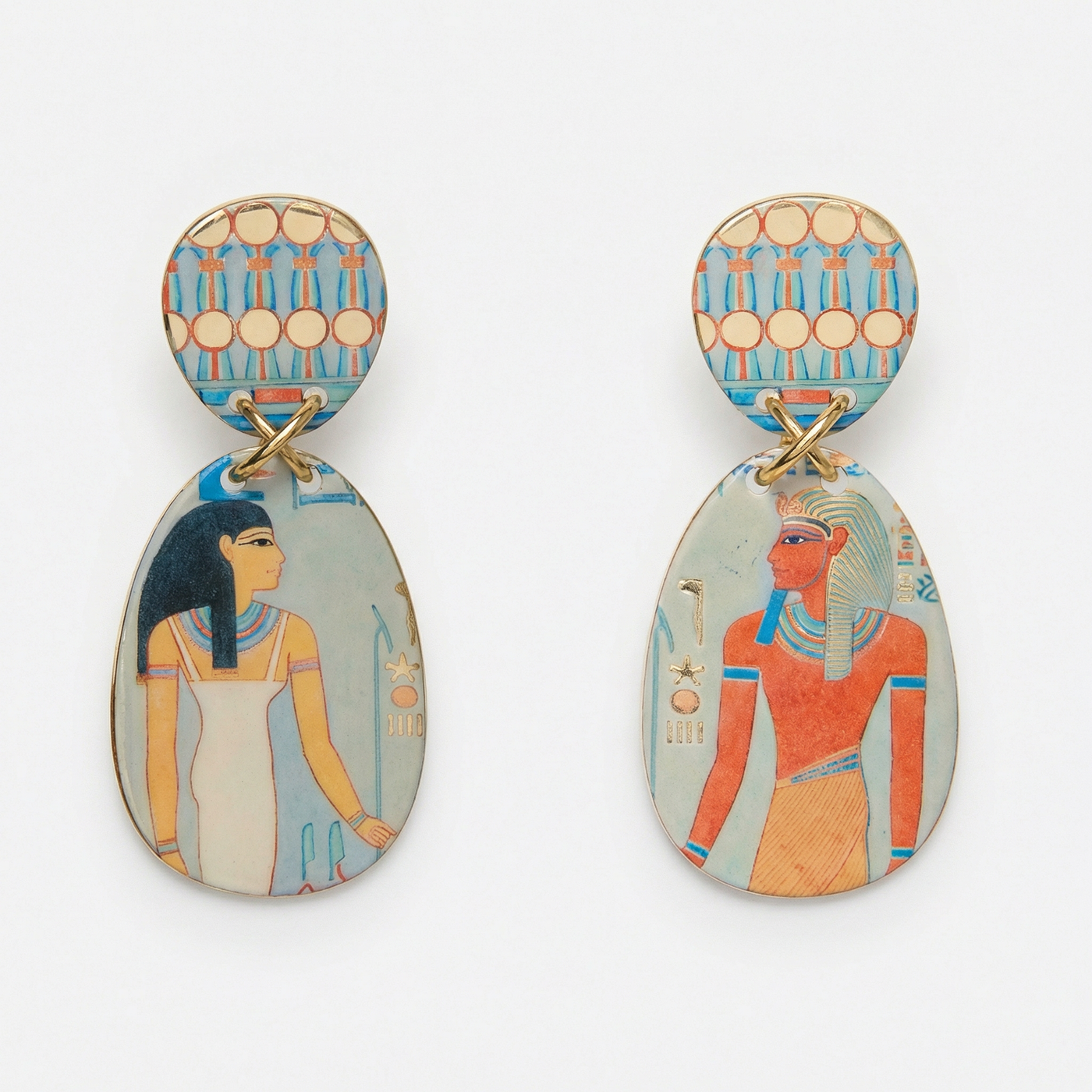 The Met x Lele Sadoughi Tomb of Haremhab Drop Earrings
