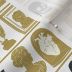 Wuthering Heights Emily Bronte "Shelf of Obsessions" Fabric British Library spoonflower