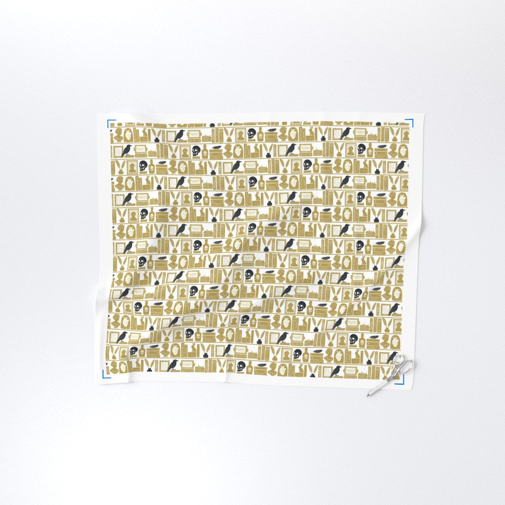 Wuthering Heights Emily Bronte "Shelf of Obsessions" Fabric British Library spoonflower