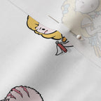 Nursery Alice Lewis Carroll Curious Icons White Literary Fabric DIY Creative Project A Bit of Art