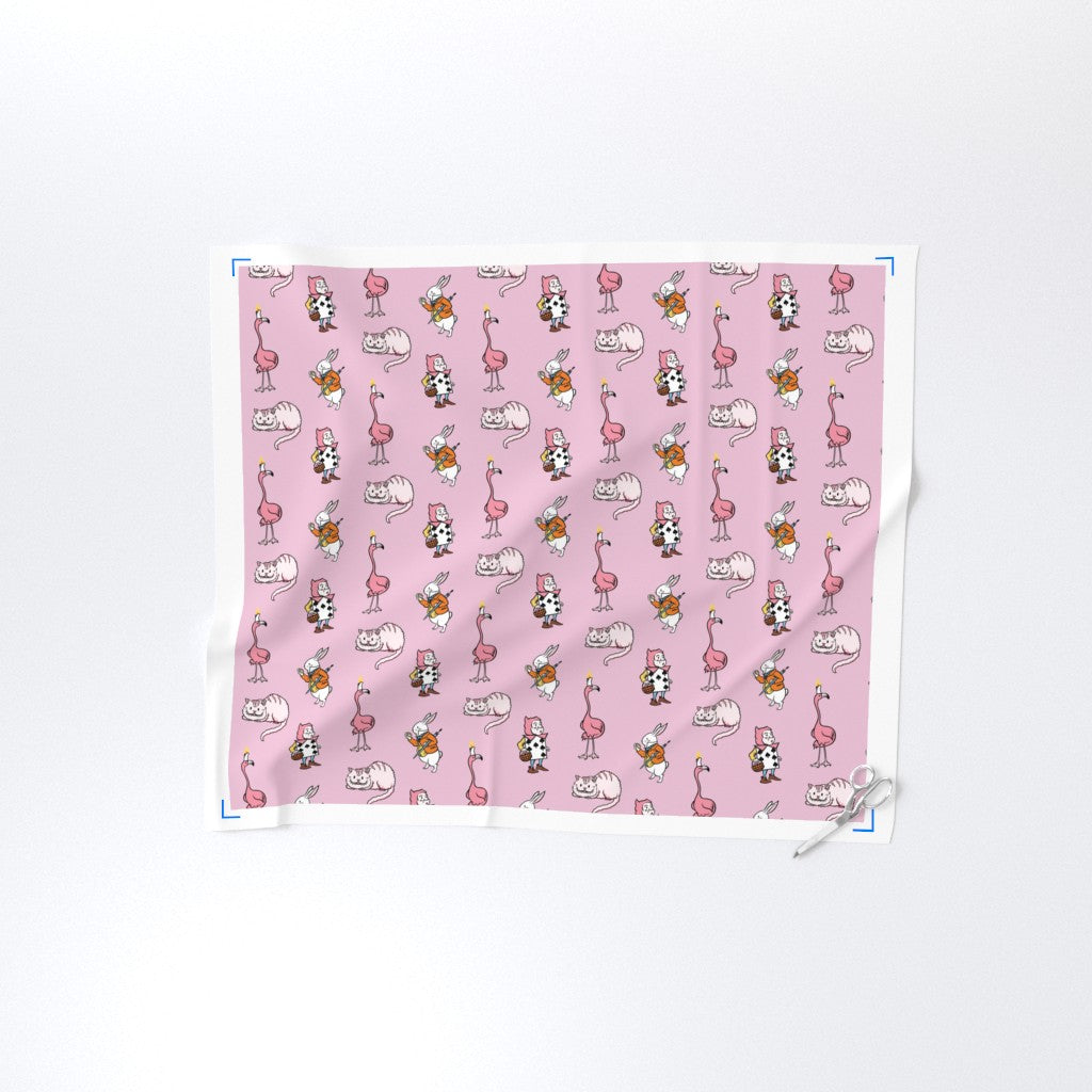 Nursery Alice Lewis Carroll Tea Party Pink Literary Fabric DIY A Bit of Art