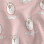 Fabric in Pride & Prejudice by Jane Austen Elizabeth Bennet Pink Cameo Fabric A Bit of Art