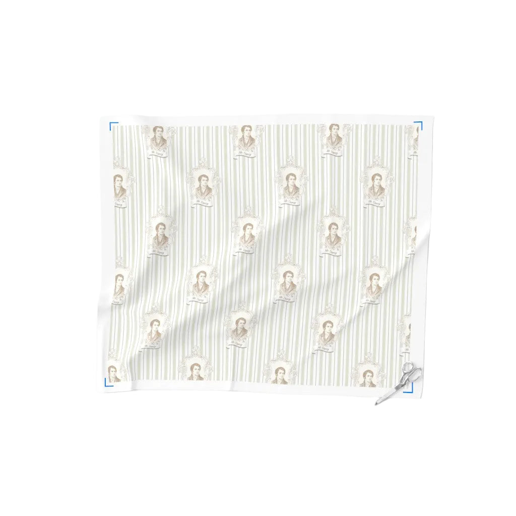 Fabric in Pride & Prejudice by Jane Austen Mr. Darcy Cameo Stripe Fabric sold by yard A Bit of Art