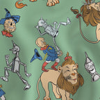 Wizard of Oz L. Frank Baum Emerald City Friends Green Literary Fabric DIY A Bit of Art