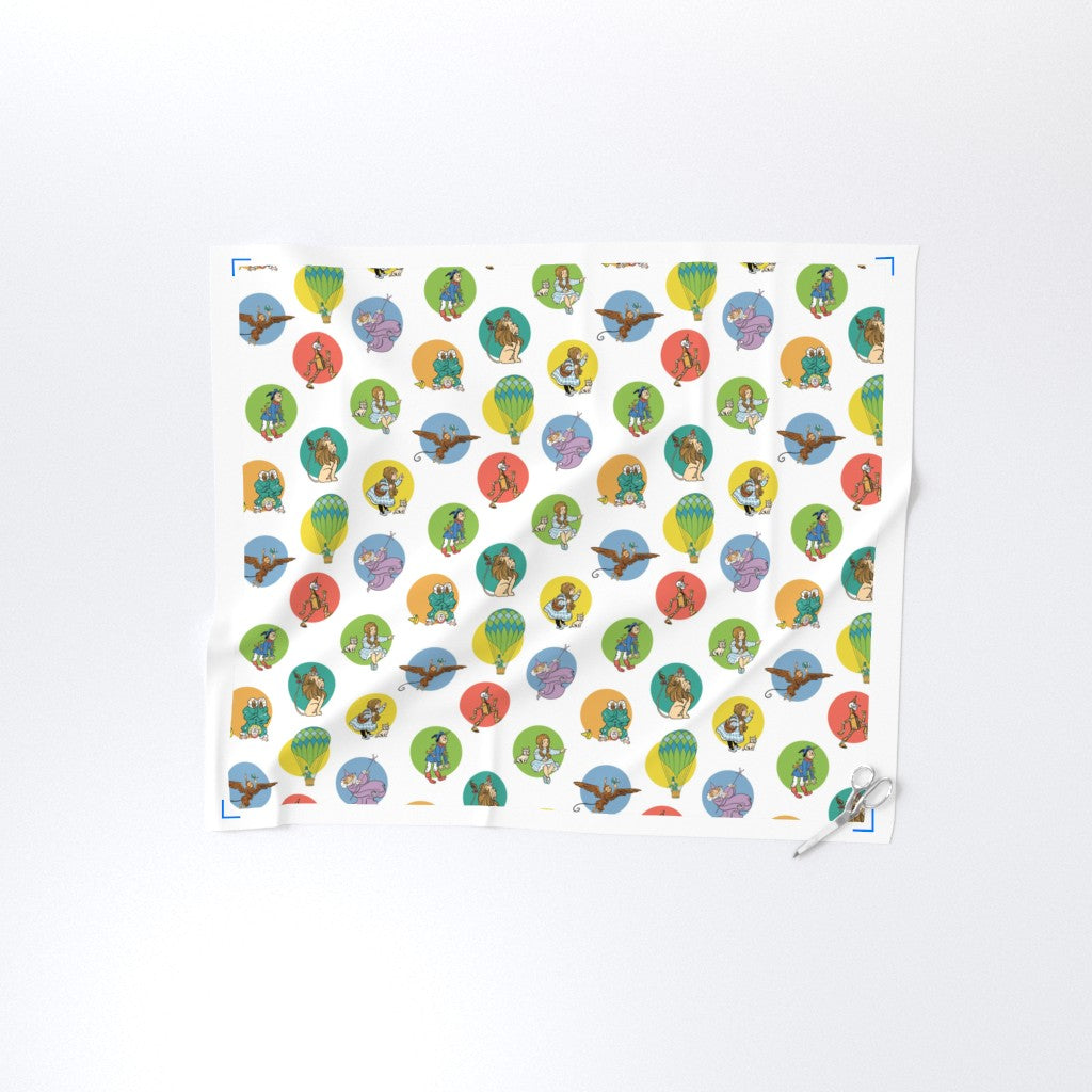 Wizard of Oz Storybook Icons Polka Dot Literary Fabric DIY A Bit of Art