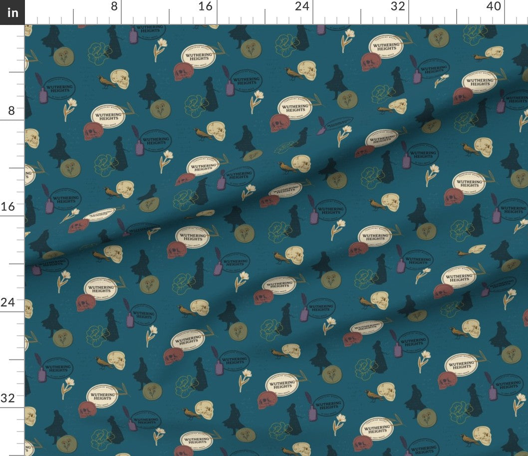 Wuthering Heights (Emily Bronte | The British Library) Fragments of Us Fabric DIY spoonflower