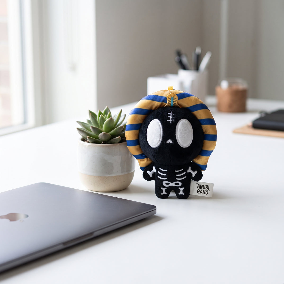 Glow Pharaoh Meow Black - Pharaoh Cat Squishy Plush Mini Charm