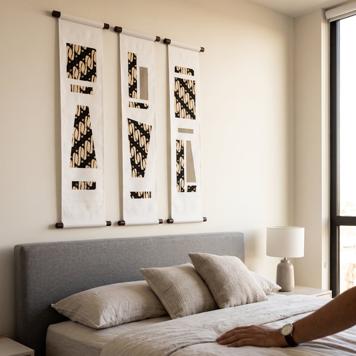 Scroll Wall Art Indonesian Batik