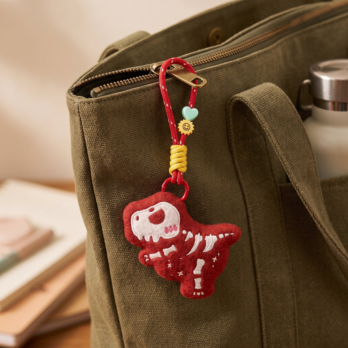 Dinosaur Plush Badge / Fridge Magnet — Tyrannosaurus rex