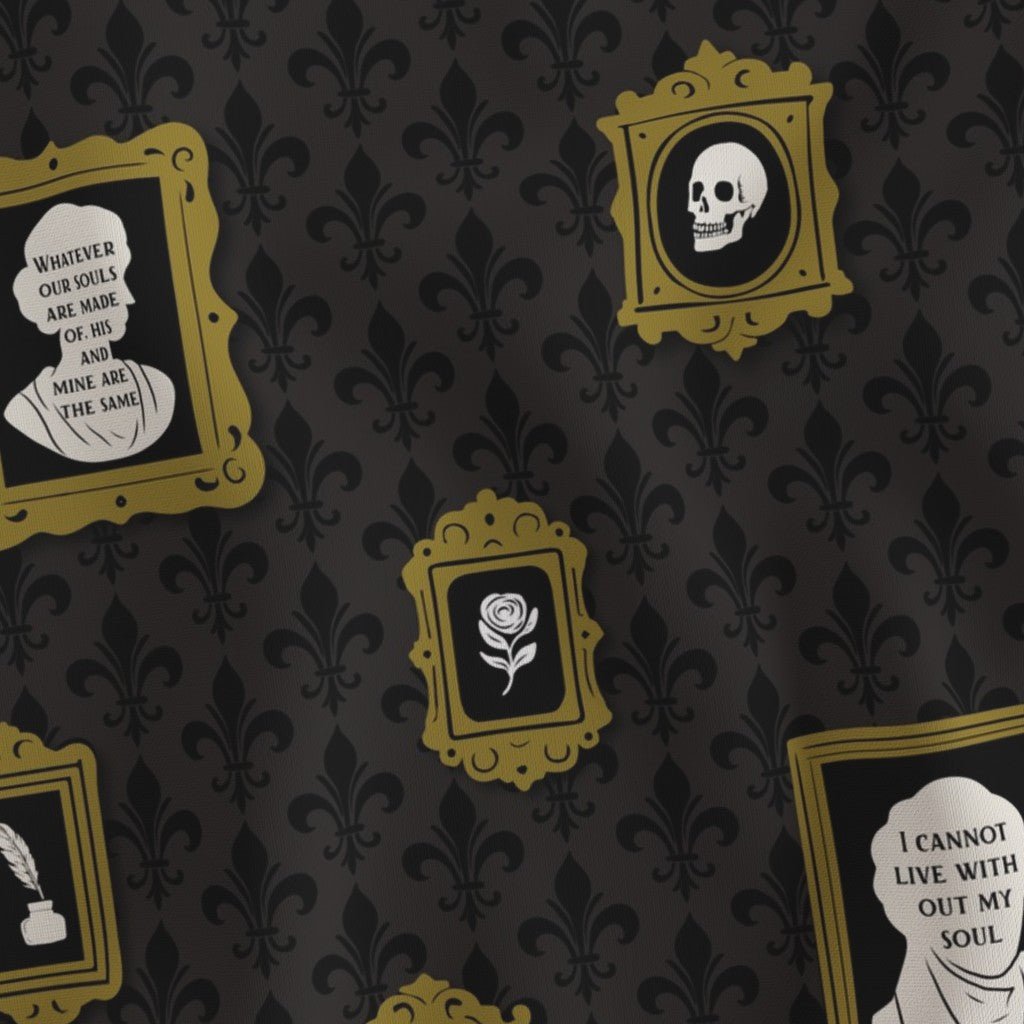 Wuthering Heights (Emily Bronte | The British Library) Love in Frames Fabric DIY spoonflower