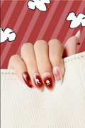 Heart of Snoopy- Almond Press-on Nails