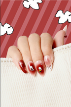 Heart of Snoopy- Almond Press-on Nails