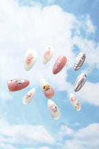 Swirls of Snoopy - Almond Press-on Nails