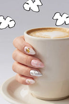 Swirls of Snoopy - Almond Press-on Nails