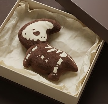 Glow-in-the-Dark Plush Charm — Saurolophus