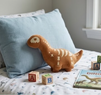 Glow-in-the-Dark Plush Charm — Brachiosaurus