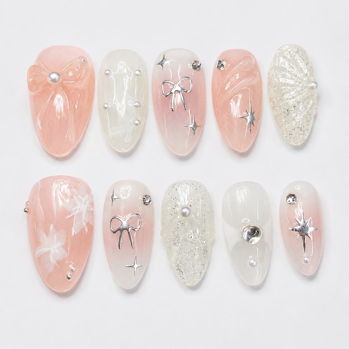 The Netherfield Ribbons Press-On Nails — Pride and Prejudice Collection baseline