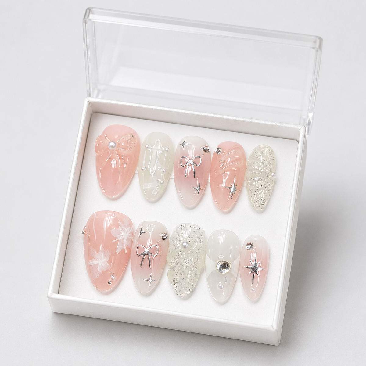 The Netherfield Ribbons Press-On Nails — Pride and Prejudice Collection other