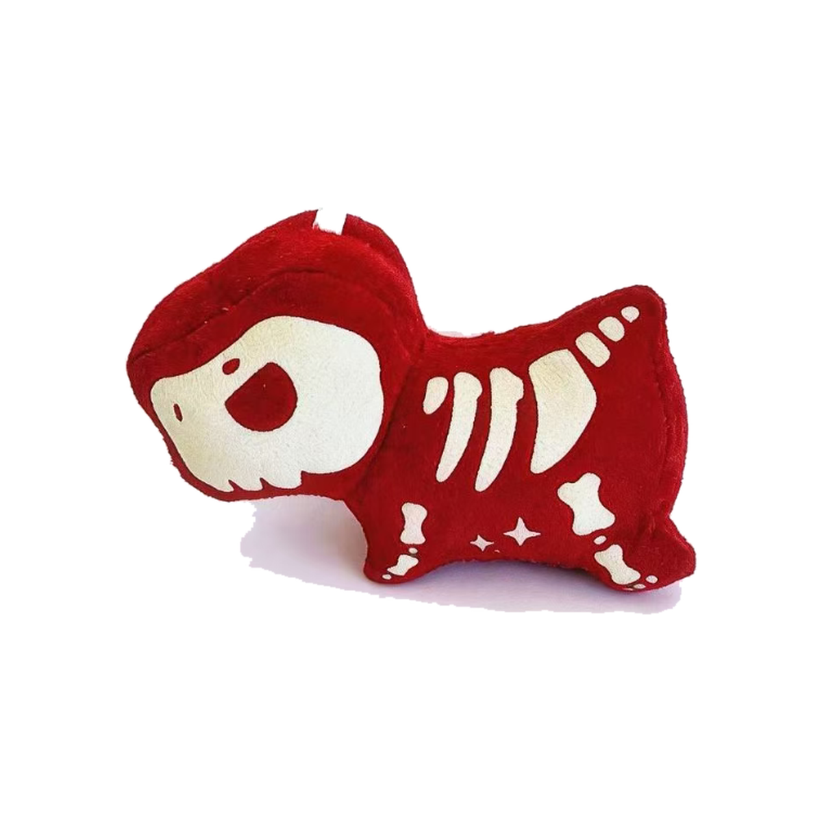 Glow-in-the-dark Tyrannosaurus rex plush charm