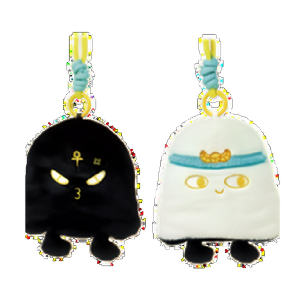 Little Medjed Duo Ancient Egyptian Deity Squishy Plush Mini Charms on white background