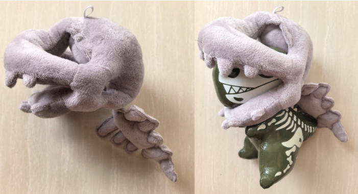 Dinosaur Skeleton Doll Clothes — Gray