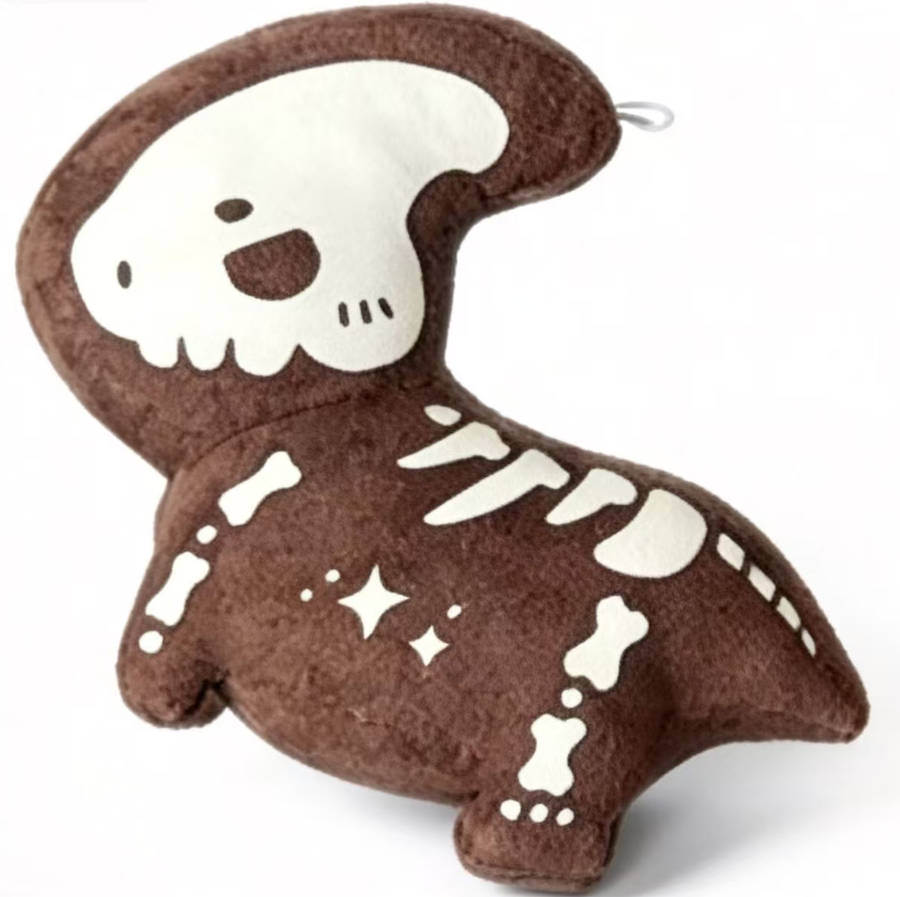 Glow-in-the-Dark Plush Charm — Saurolophus
