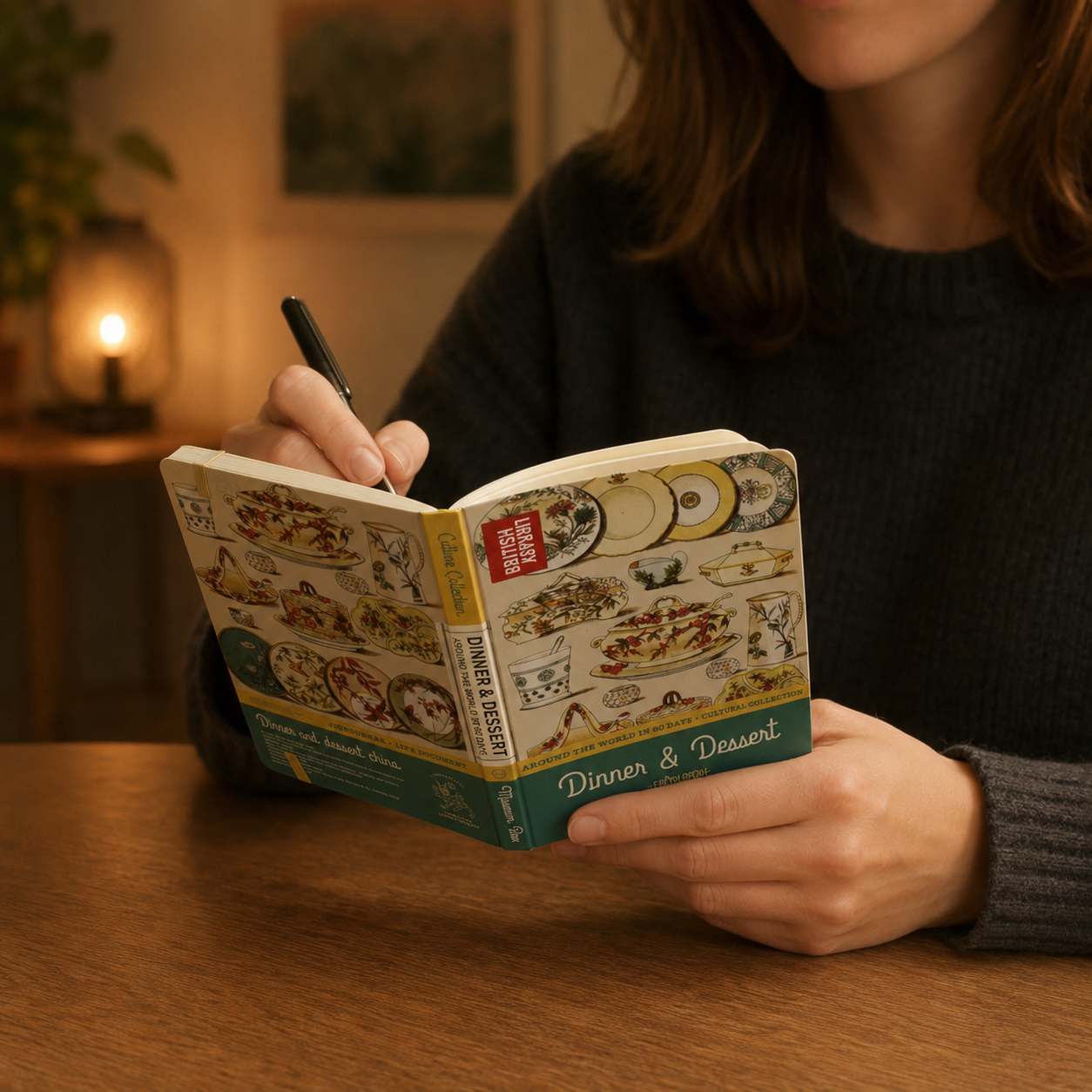 Dinner & Dessert notebook lifestyle