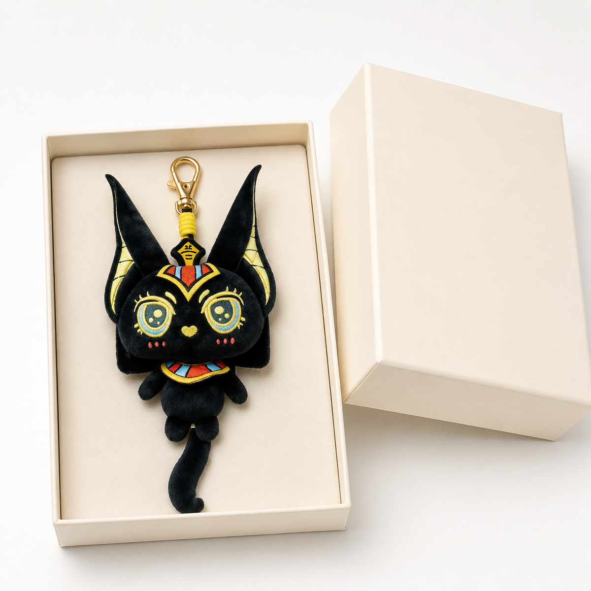Anumeow- Anubis-Inspired Cat Plush Charm