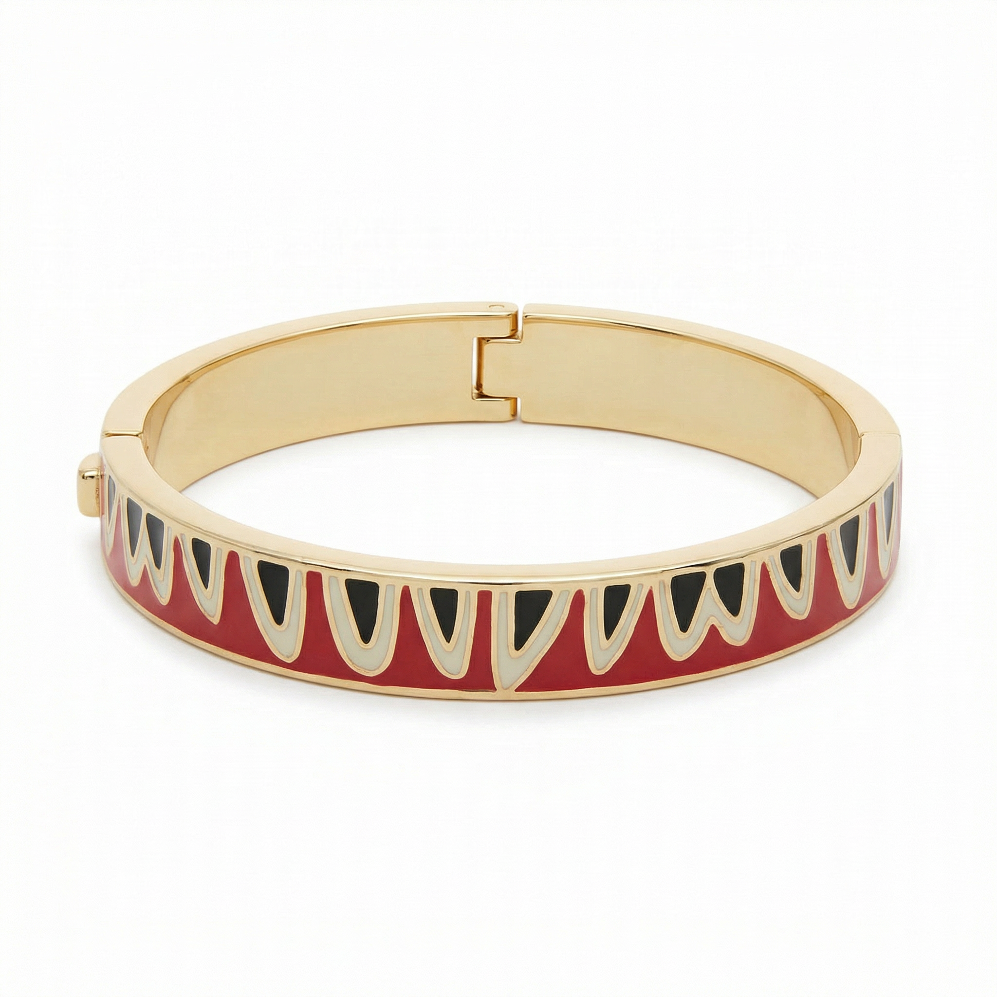 The Met x Lele Sadoughi Egyptian Carnelian 600 Enamel Bangle