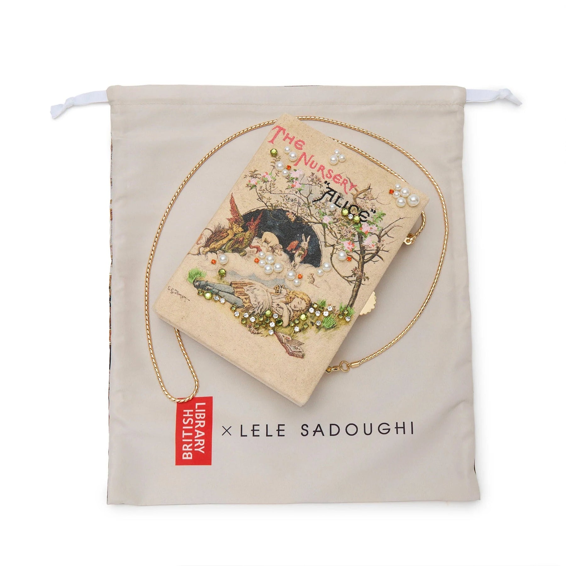 Ivory The Nursery Alice Book Clutch Lele Sadoughi