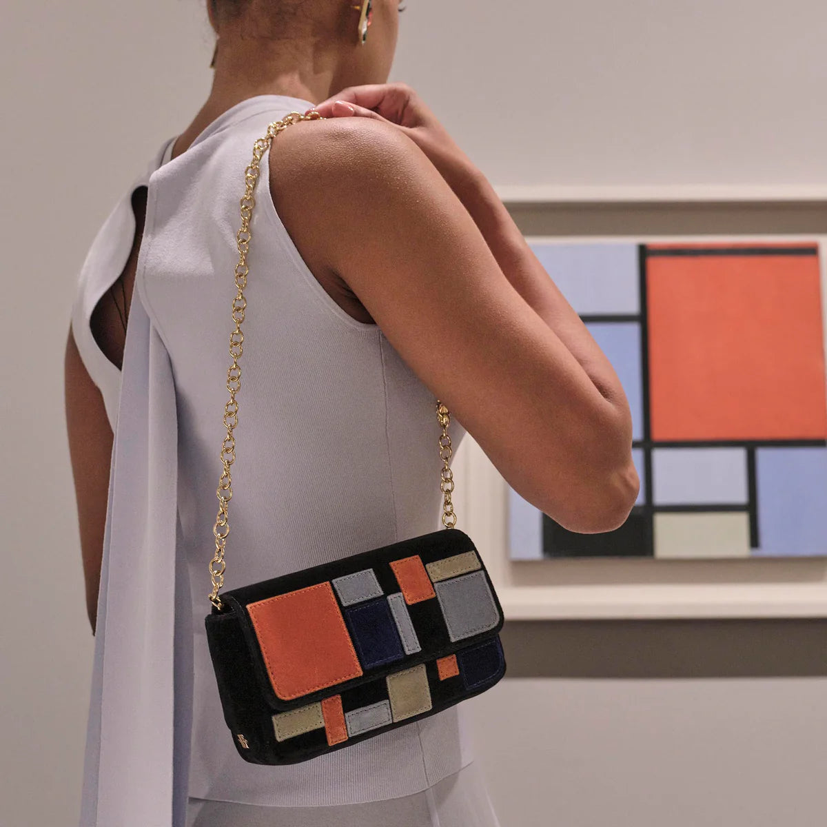 The MET X Lele Mondrian Composition Cmposition Belt Bag